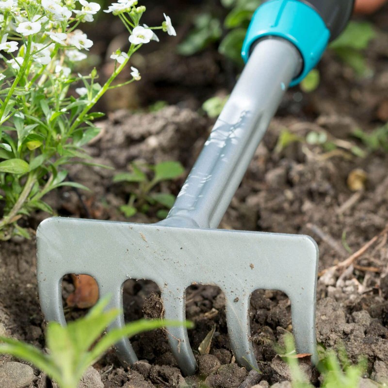 Gardena 08958-20 Comfort Rake, Silver/Gray, 3.3 inches (8.5 cm) Width