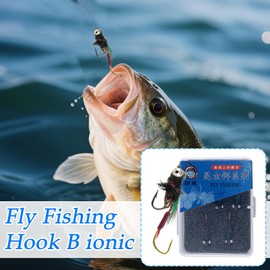 Fly Fishing Lures | 5X Trout Jigs Swimbaits with Hook | Realistic Bass Lures, Practical Fishing Accessories for Trevally and Trout