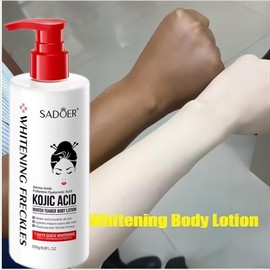 Kojic Acid Whitening Body Lotion 250g Brightening & Moisturizing Formula for Even Skin Tone Dark Spot Reduction & anti-aging Smooth deep moisturizing Skin Care 美白保湿身体乳