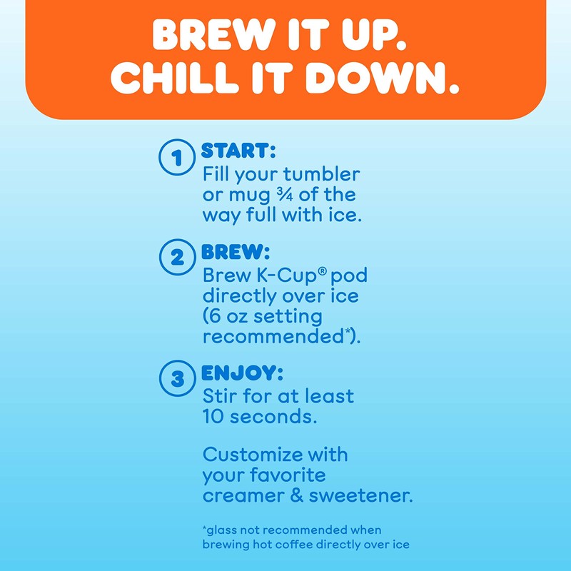 Dunkin' Cold Caramel Flavored Coffee, 60 Keurig K-Cup Pods