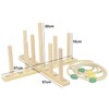 Woodside Garden Quoits Ring Toss Game, Outdoor Family Lawn Fun,