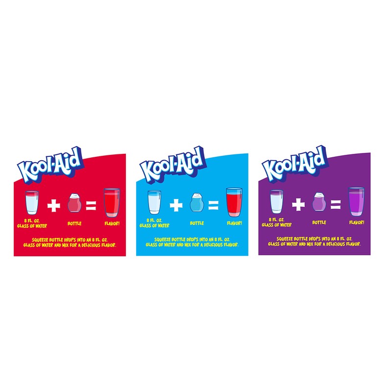 Kool-Aid Liquid Drink Mix Variety Pack (Cherry, Grape, & Tropical