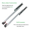 6 Pairs of 16 Inch Undermount Soft Close Drawer Slides,Bottom