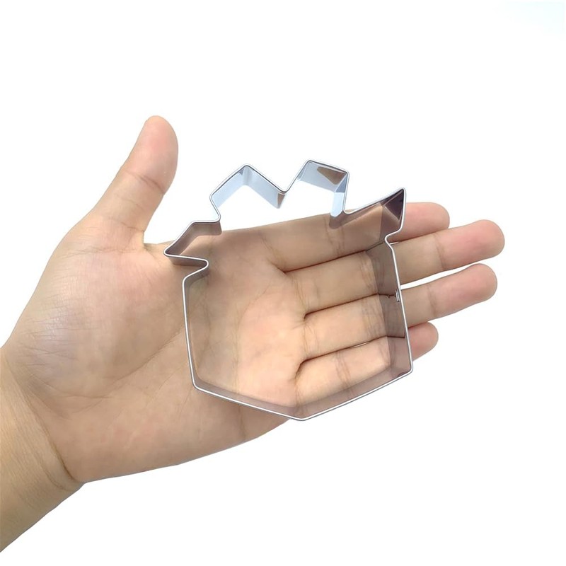 LILIAO Gift Box Present Cookie Cutter, 3.1" Wide x 3.2"