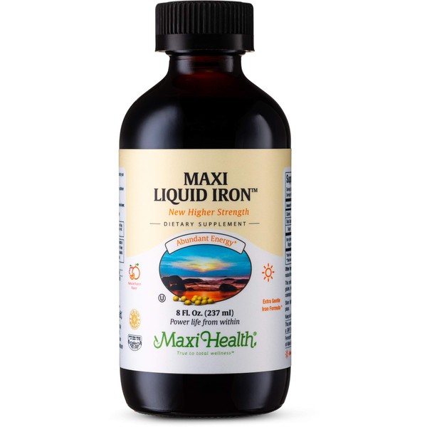 Maxi Health Liquid Iron, Natural Fruit Punch, 8 Fl Oz