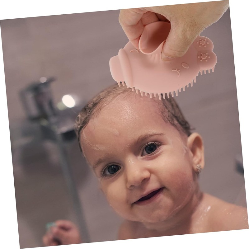 Champú de Silicona para de Bebé Cepillo de Baño Suave