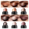 LUXAZA 6 PCS Brown Neutral Metallic Eyeshadow Stick Set, Champagne