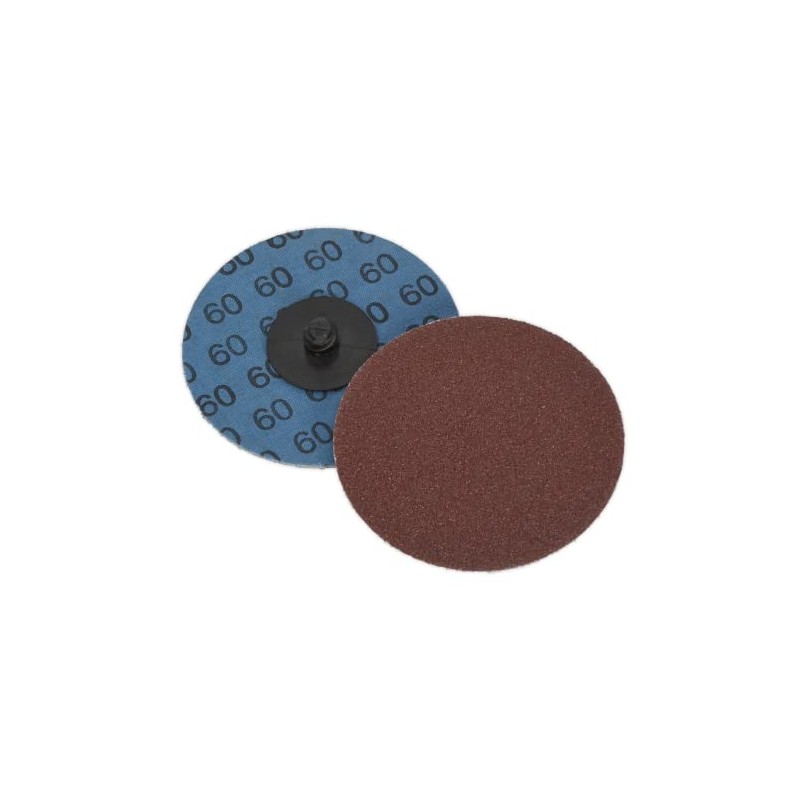 Sealey PTCQC7560 60Grit Ø75mm Quick Change Sanding Disc-Pack of 10,