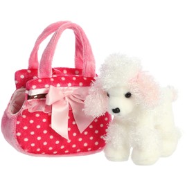 Aurora® Fashionable Fancy Pals™ Fancy Pink Polka Dot™ Stuffed Animal - Plush with Stylish Purse for Dress Up Fun - Perfect for Kids 3+ Years, Costumes, and Birthdays - 7.5 Inches