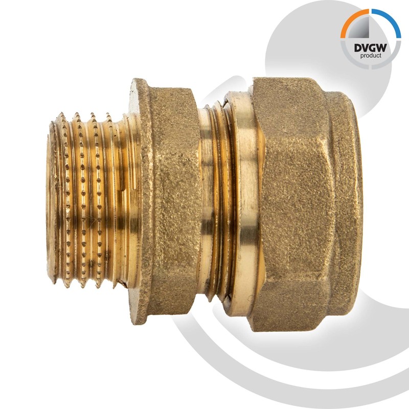 tecuro MS Compression Ring Connector, Screw-in Fitting with Cylinder Thread