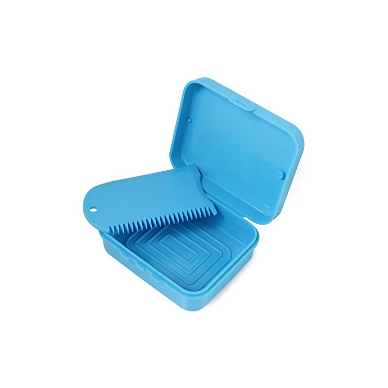 Maneuverline Wax Case with Scraper, Blue