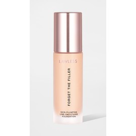 LAWLESS Women's Forget the Filler Skin-Plumping Line-Smoothing Foundation, 3F, fair with warm-golden undertones, 1.0 Ounce