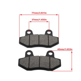 ABCERRSI Brake Pad Compatible with Gy6 49cc 50cc 125cc 150cc 200cc 250cc TaoTao ATV Dirt Bike Pit Bike Go Kart 150cc GX150 Baja Sun Scooter