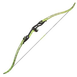 PSE Kingfisher Bowfishing Recurve Bow, Flo Green DK'd Camo, Right Hand (35)