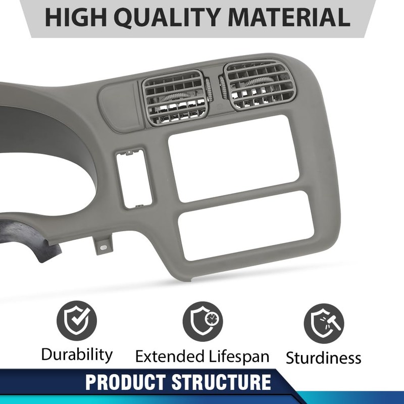 PIT66 Dashboard Bezel Cluster Dash Bezel Trim Double Din Compatible