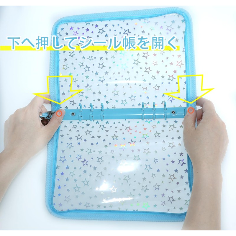 Binder, Sealing Book, Seal Storage, A5, Blue, 6 Holes, Binder,
