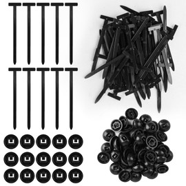 200 Pcs Nylon Universal Cable Tie Buckle Clips, Zip Tie Clips Holder, Multipurpose Heavy Duty Self-Locking Zip Ties Heavy Duty Nylon Cable Ties with Buckle for Cars Auto Repair Daily Use