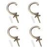 4 PCS Curtain Tie Backs Hooks Vintage Metal Curtain Holdbacks