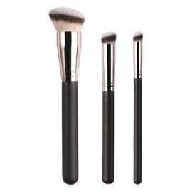 Ramedi Angle Foundation Concealer Brush Set of 3, Mixed Colors, 1 Piece / Ramedi 앵글 파운데이션 컨실러 브러쉬 3종 세트, 혼합색상, 1개