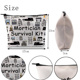 POFULL Mortician Gift Funeral Director Gift Mortician Corpse Makeup Bag Mortician Survival Kit (Mortician Survival CA)