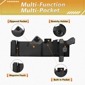 Concealed Carry Belly Band Holster for Men and Women, Gun Holsters for Concealed Carry Glock 19, Smith & Wesson, Taurus, Ruger and Revolvers - Breathable, Adjustable for All-Day Wear (M)