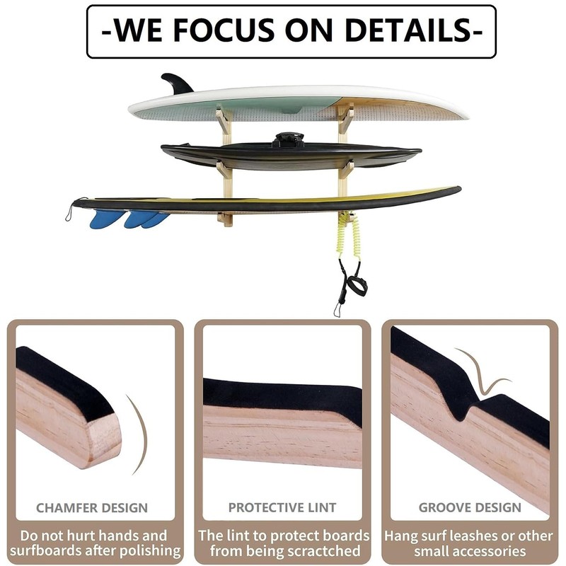 Surfboard Wall Mount Surfboard Rack for Wall Surfboard Storage Racks