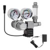 Aquarium Co2 Regulator, Dual Gauge Accurate Display, with 12V DC