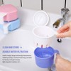 Large Denture Baths Cup, False Teeth Bath Cup with Strainer