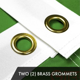 UD_G128 5 Pack: Ireland Irish Shamrock Flag  2x3 Ft  ToughWeave Series Embroidered 300D Polyester  Embroidered Design, Indoor/Ou