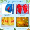 Meland Princess Dress Up Clothes for Girls, Light Up Snow