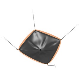 Tredre Ceiling Leak Diverter, Heavy Duty 420D Oxford Fabric Roof Ceiling Leak Drip Diverter Tarp with 10ft Drain Hose, Khaki, 3' x 3'