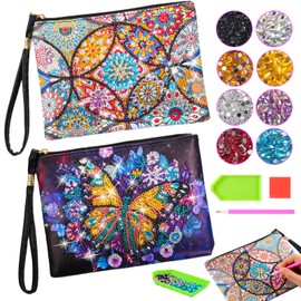 iKidiki Craft Kits for Kids, Diamond Art Bags 6 7 8 9 10 Year Old Girl Gifts Toys for 6-15 Year Old Girls Sequin Art and Crafts for Girls Ages 7-15 Birthday Gifts 3D Diamond Painting Kits for Adults