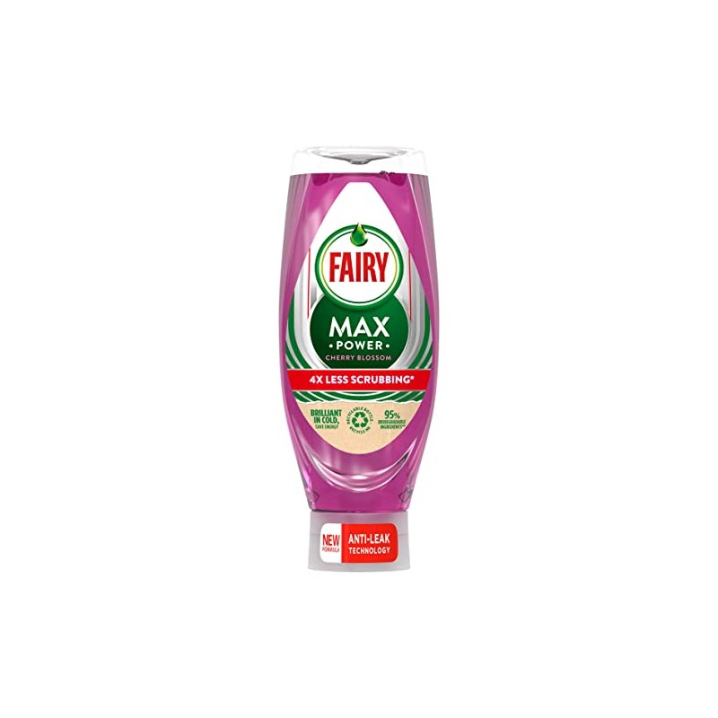 Fairy WUL Max Power Cherry Blossom - 4X Less Scrubbing,