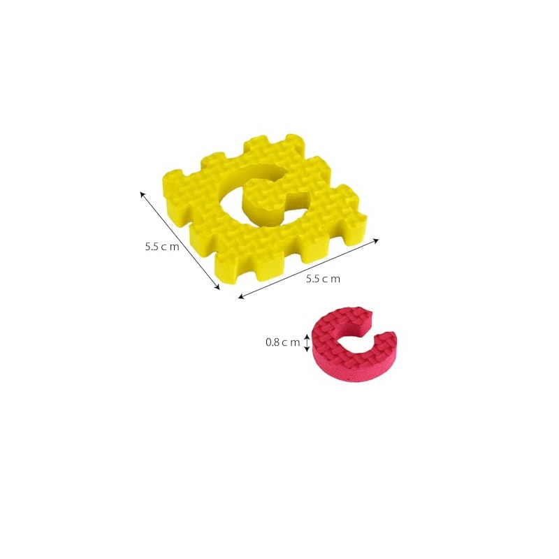 Soft Puzzle Blocks Eggs, 27 Pieces, A-Z for Learning English,