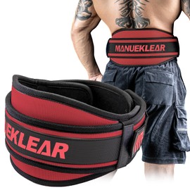 Weight Lifting Belt, Lifting Belts for Women Men, MANUEKLEAR Weightlifting Belt Quick Locking Back Support for Bodybuilding, Fitness, Powerlifting, Cross Training, Squats, Workout, Exercise