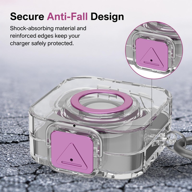 BEARDDO PC Case for Oura Ring Gen 4 Charger Protector
