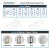 Dowell 3008 11-3/8" Slim Square Bar Pulls, 10-1/8“(256mm) Hole Centers,