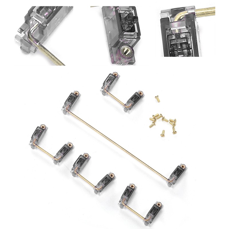 Mechanical Keyboard Stabilizer with GoldPlated Screws Computer Accessory for DIY