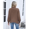 Zeagoo Women's Turtleneck Sweater 2025 Fall Winter Chunky Knit Oversized