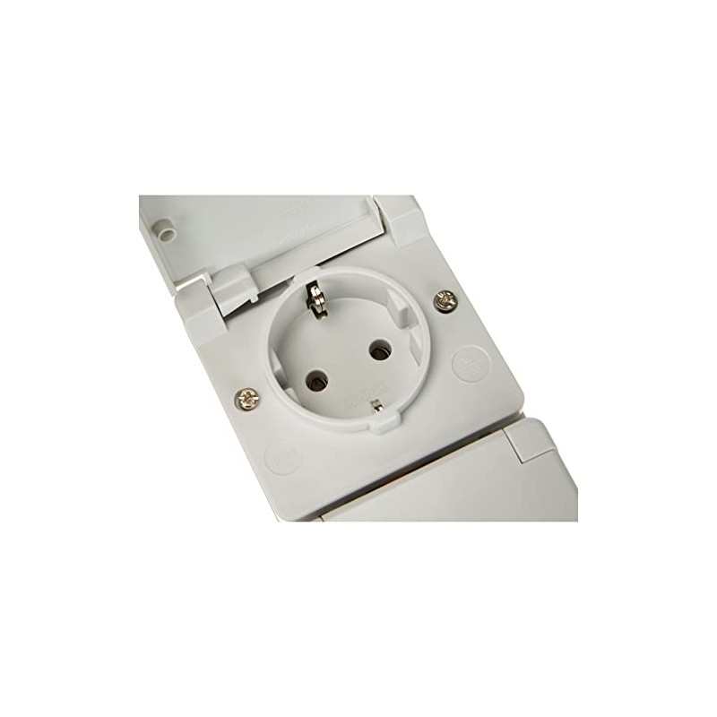 Jung 622 W SCHUKO double socket-outlet