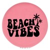 Enthoozies Beach Vibes Pink Laser Engraved Leatherette Compact Mirror -