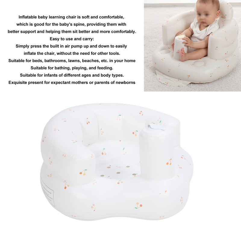 Baby Inflatable Couch Chair PVC Spine Protection Comfortable Portable Baby