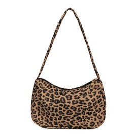 Belligern Leopard Print Bag,Leopard Print Bags for Women Leopard Crossbody Bag Leopard Print Cross Body Bag Trendy Vintage Underarm Bag,for Work School Travel (Leopard Brown)
