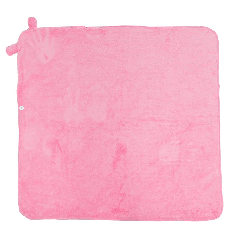 Kids Bath Towels Hooded Cartoon Bathrobe Thicken Coral Fleece Soft