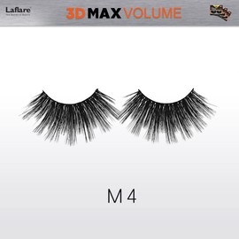 Laflare Silk Faux Mink 3D MAX Volume Eyelashes, Big Dramatic Volume, 25mm Super Long, Multi-Layered Lashes - 3 Packs Bundle Special (3 Pack, M04)