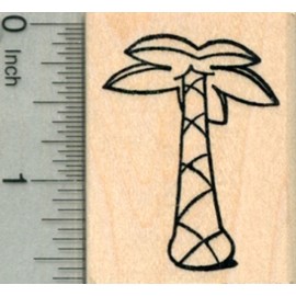 Palm Tree Rubber Stamp, Hawaii Luau Party Series