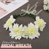 Zoestar Luminous Flower Crown Headbands LED Hair Wreath Headband Bridal
