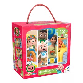 Novelty Corp Cocomelon Rompecabezas 4 En 1 Con 12 Piezas Novelty