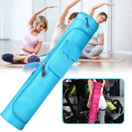 Vbestlife Bolsa para Esterilla de Yoga, Bolsa de Yoga Multifuncional Bolsa Impermeable para Esterilla de Yoga Bolsa de Gimnasia Al Aire Libre Multicolor para Mujeres y Hombres (Blue)
