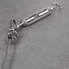 Drahtseile24 Wire rope set with 4 x wire rope clamps,